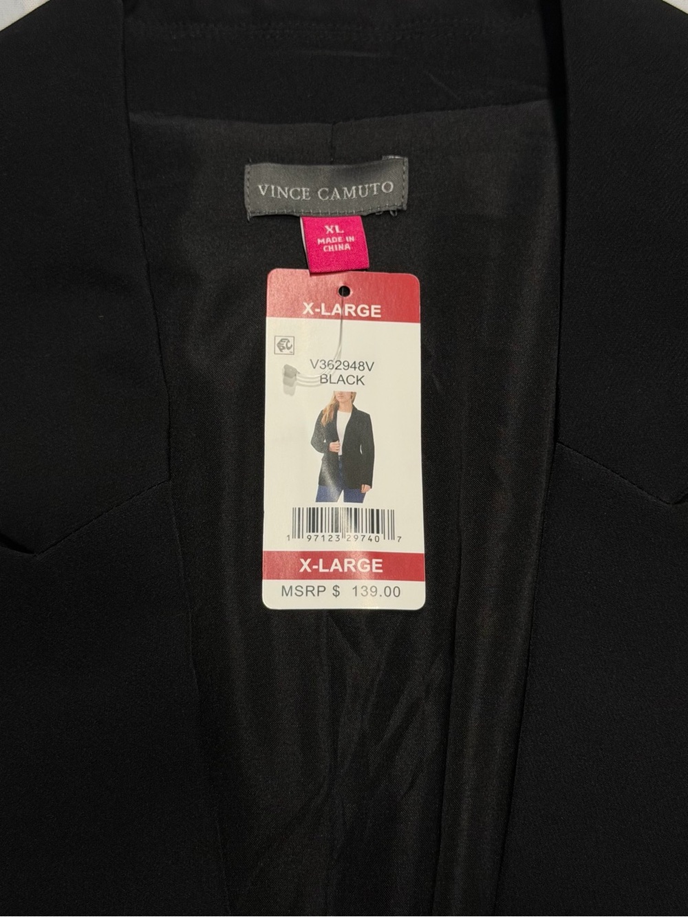 NWT Vince Camuto Black One Button Blazer Women’s XL Stretch Career Jacket - Picture 5 of 9